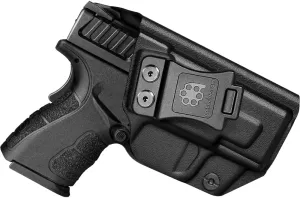 XD MOD 2 Holster IWB Kydex Holster Fit: Springfield XD MOD.2-3" Sub-Compact 9MM / .40 S&W Pistol - Inside Waistband Concealed Carry - Adj. Cant & 'Posi-Click' Retention - No Wear or Jitter - US Made