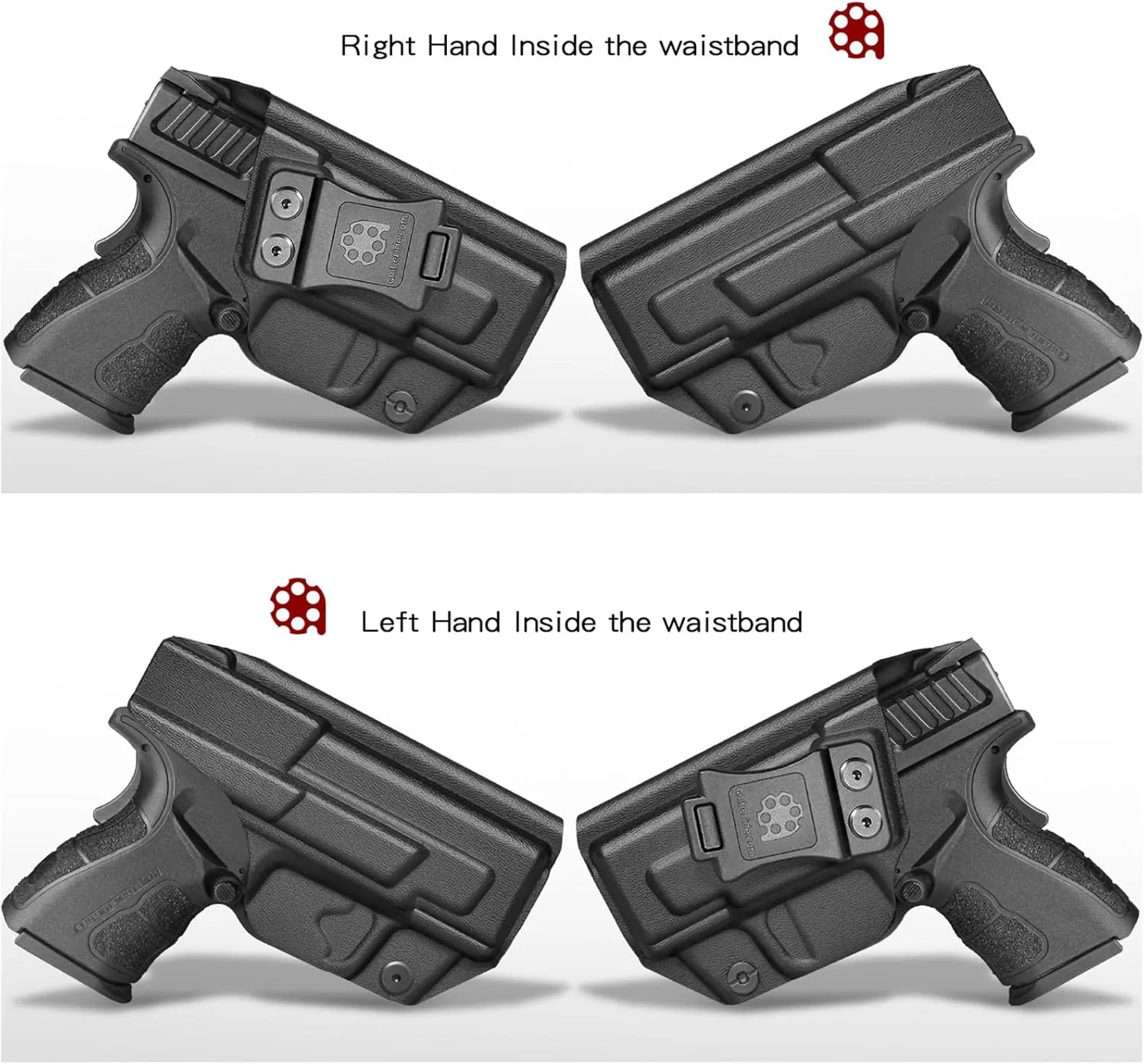 XD MOD 2 Holster IWB Kydex Holster Fit: Springfield XD MOD.2-3" Sub-Compact 9MM / .40 S&W Pistol - Inside Waistband Concealed Carry - Adj. Cant & 'Posi-Click' Retention - No Wear or Jitter - US Made