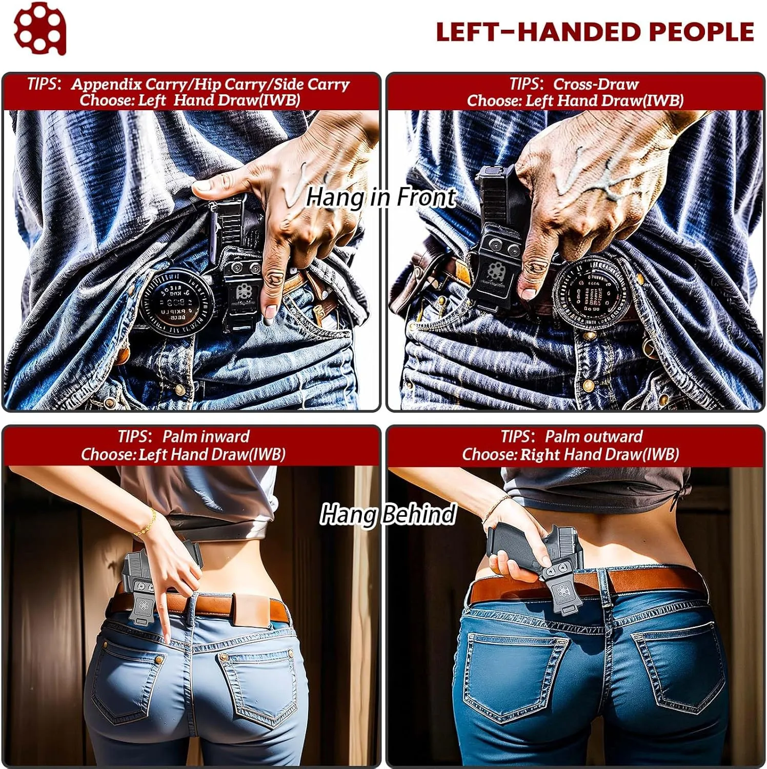 XD MOD 2 Holster IWB Kydex Holster Fit: Springfield XD MOD.2-3" Sub-Compact 9MM / .40 S&W Pistol - Inside Waistband Concealed Carry - Adj. Cant & 'Posi-Click' Retention - No Wear or Jitter - US Made