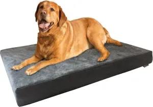 XL Orthopedic Memory Foam Dog Bed with Machine Washable Cover, Waterproof Lining for Medium to Large Pet, 47X29X4 Pad Fit 48X30 Crate