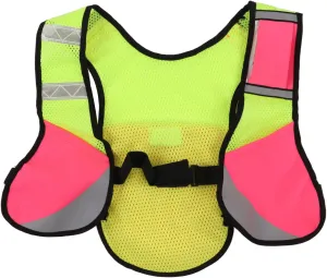 XPSSJMU Reflective Vest Running Gear Elastic Multifunction Reflective Vest for Night Riding Sports Breathable Reflective Waistcoat