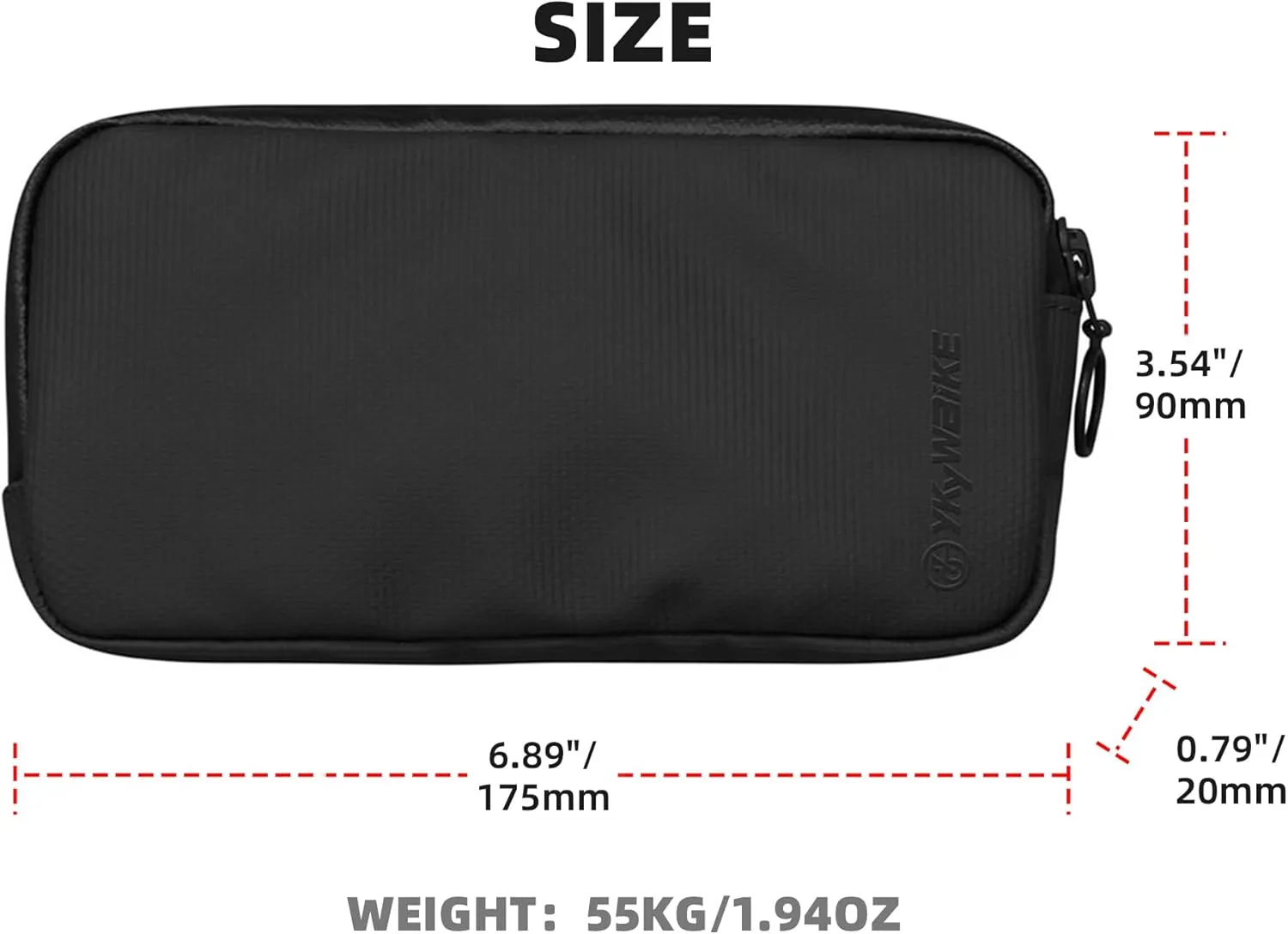 YKYWBIKE Cycling Essentials Case Cell Phone Bag Bike Tools Kit Pouch for Jersey, Waterproof Sweat-proof Dirt-resistant