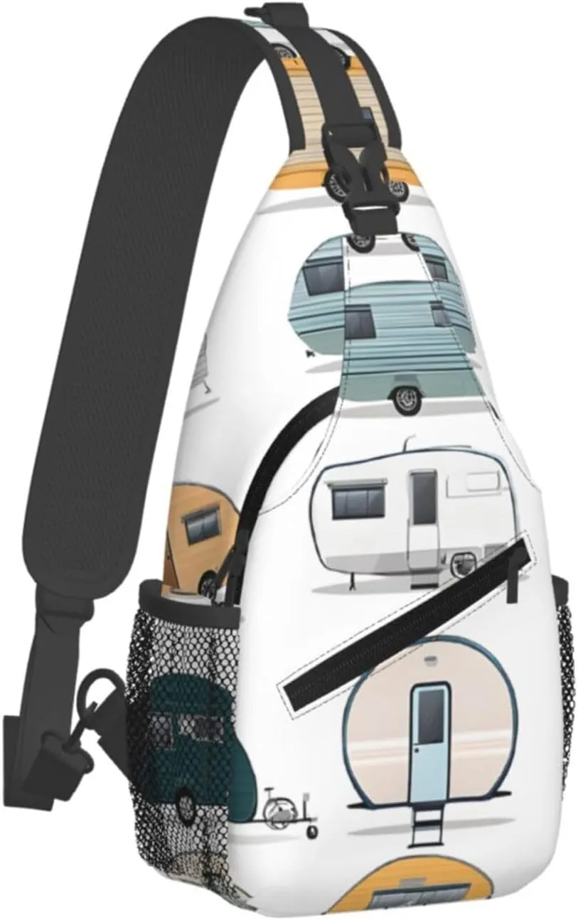 (You Make Me Happy Trailer) Sling Bag Crossbody Backpack For Men Women Adjustable Chest Daypack For Travel Hiking Gym Casual Shoulder Bag