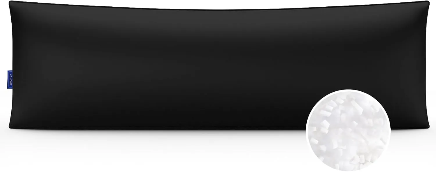 YZ HOME Memory Foam Body Pillow Insert - Full Body Pillow for Adults - Soft Large Long Bed Pillow for Side Sleeper