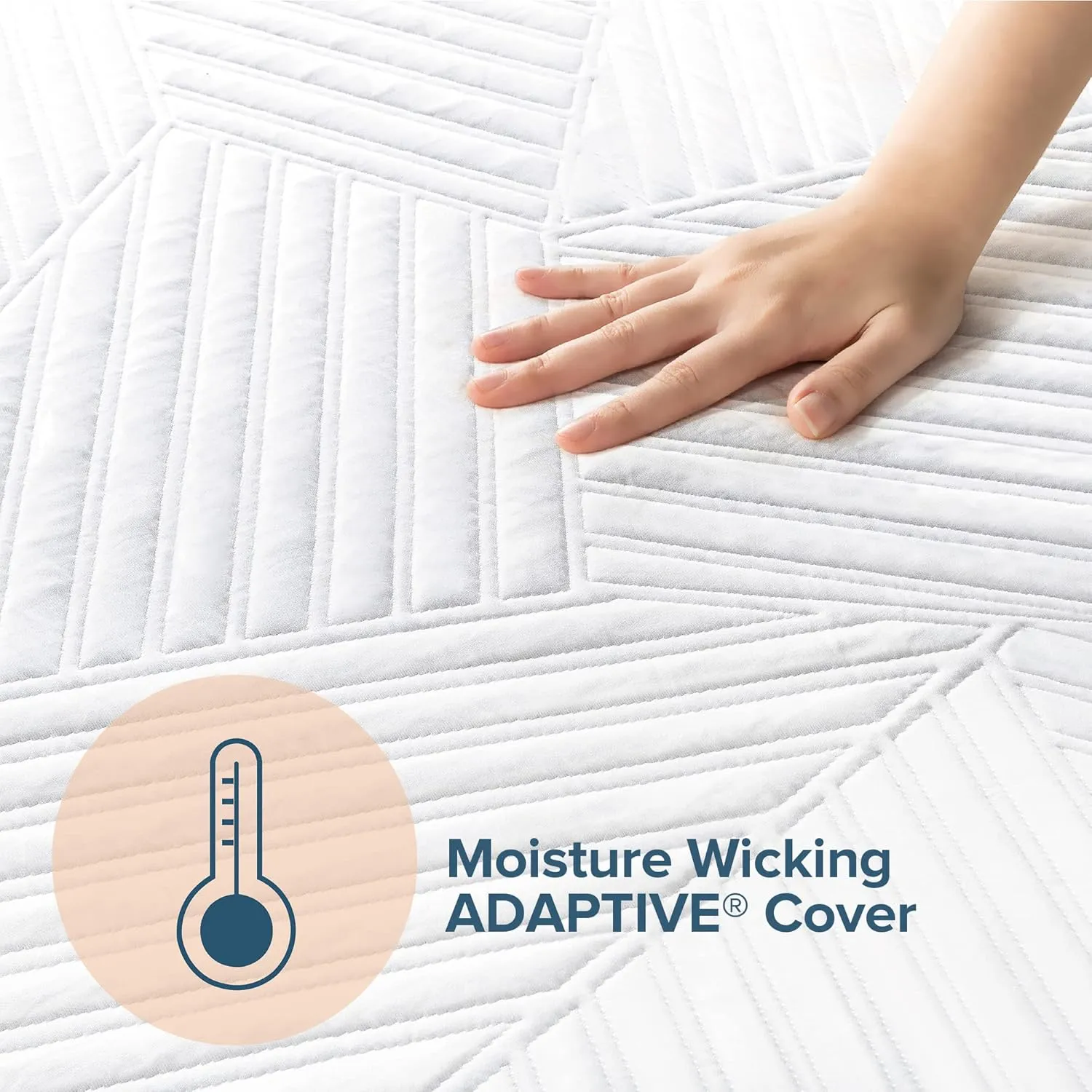 ZINUS 10 Inch Cooling Copper ADAPTIVE Pocket Spring Hybrid Mattress, King, Moisture Wicking Cover, Cooling Foam, Pocket Innersprings for Motion Isolation, Mattress in A Box