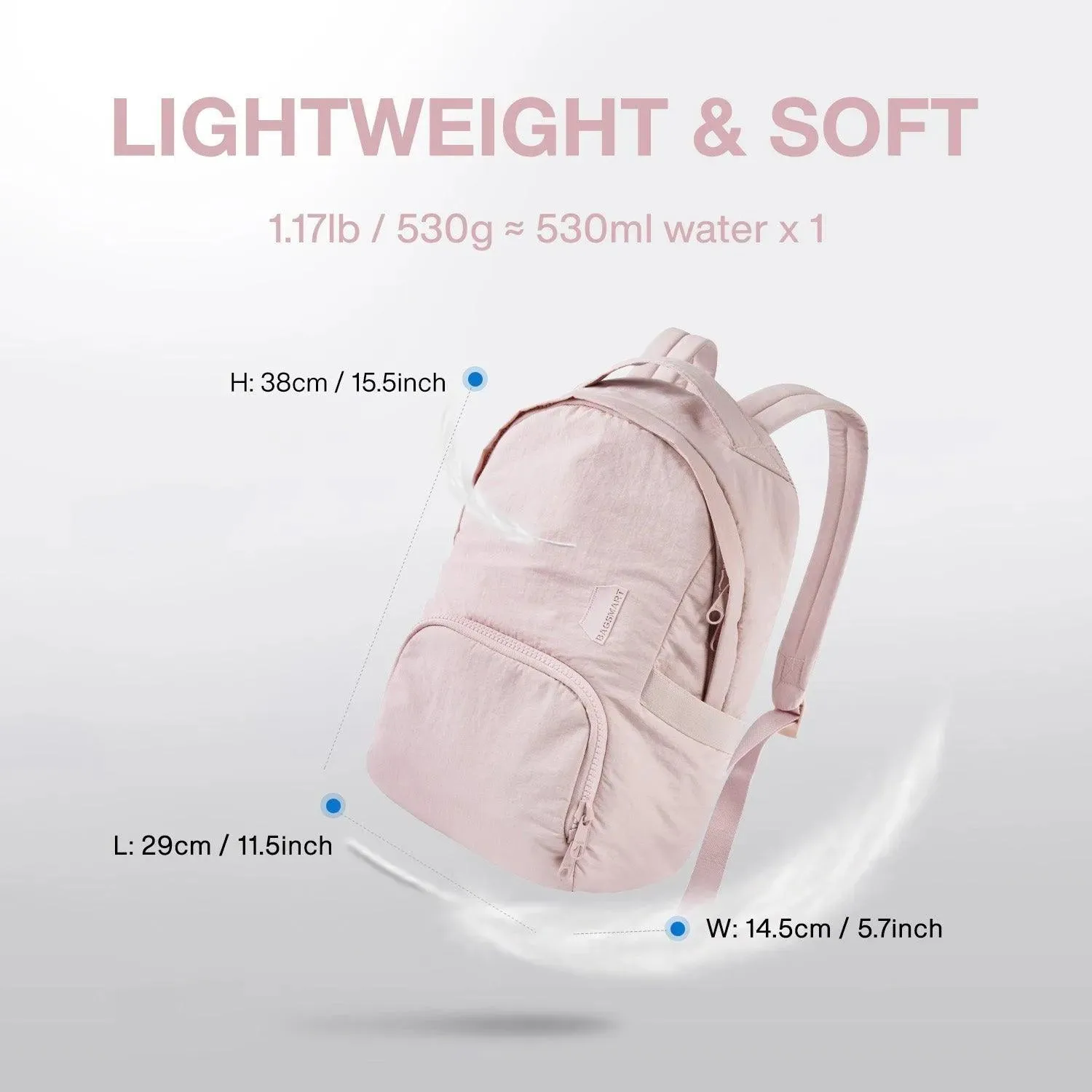 Zoraesque 14L Featherlight 13.3 Inch Backpack